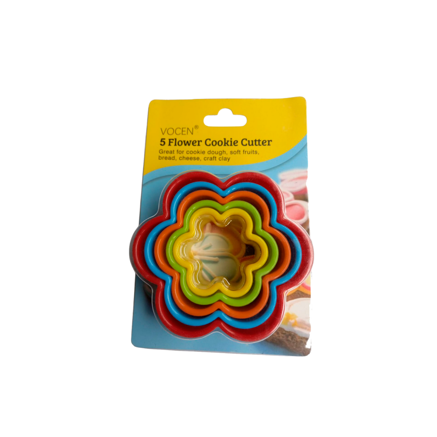 R- Cortadores Plásticos Flores set-5. Colores Mixtos
