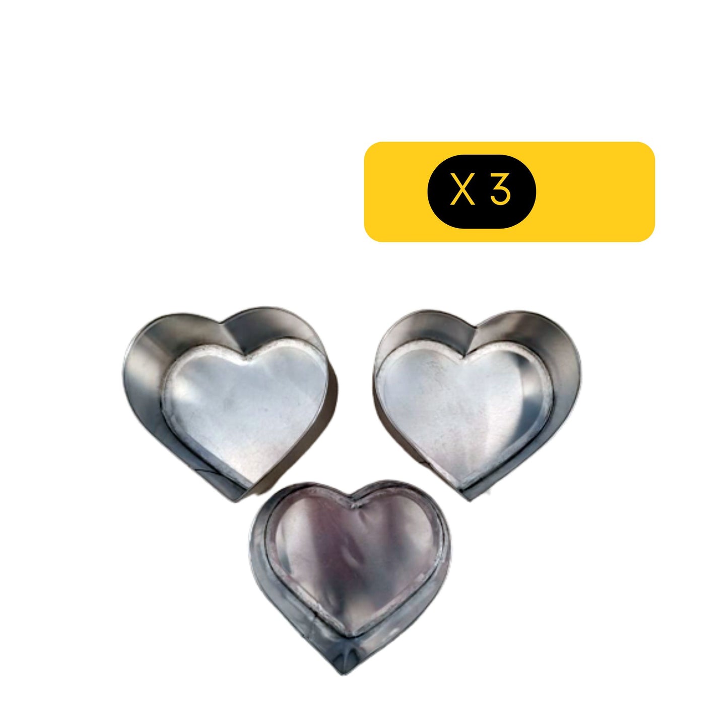 Pack de 3 Mini Corazón Ivhalia 13 x 8