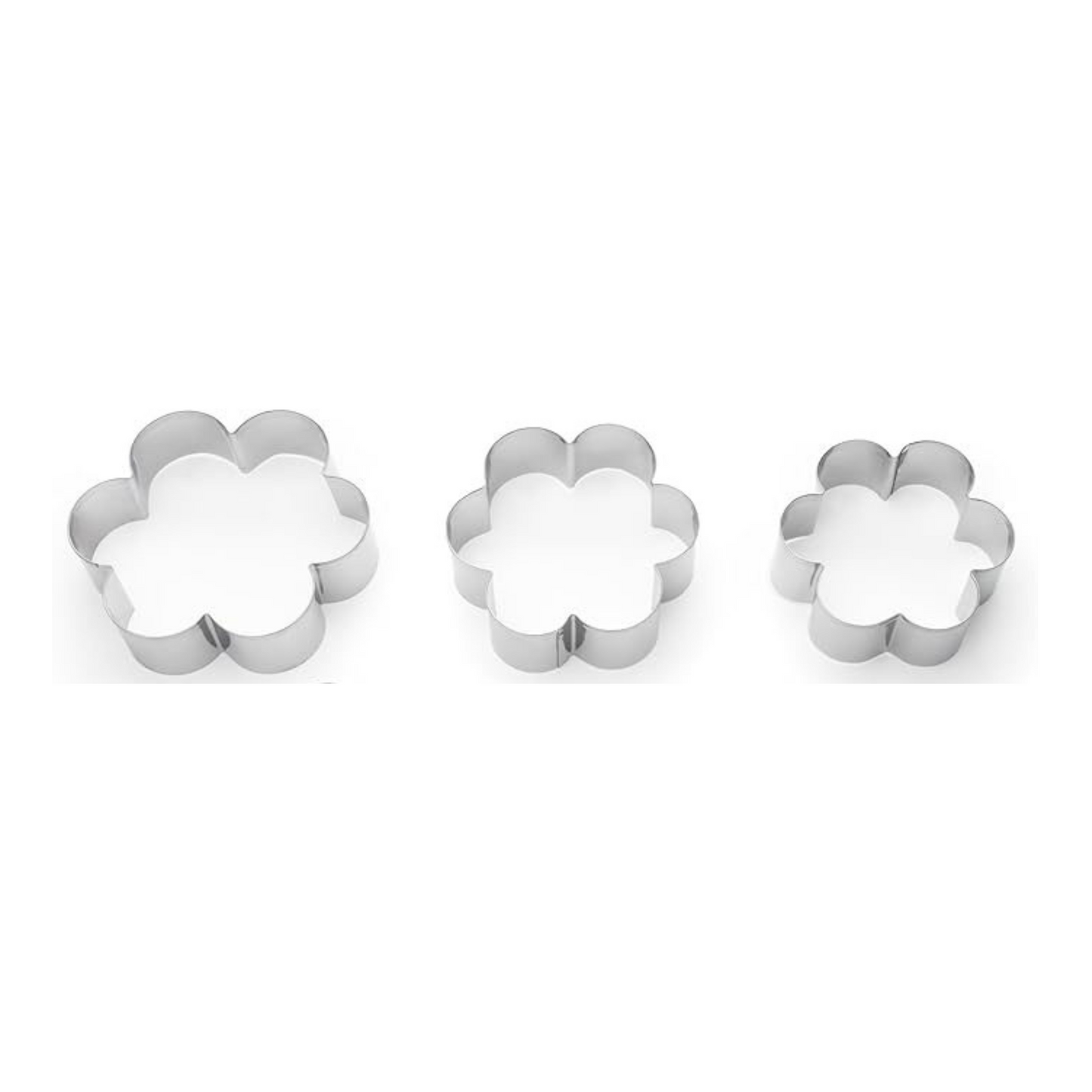 R- Cortadores Flores SET-3 | 10 / 15 / 20 x 4.5 cm