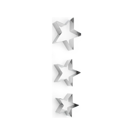 R- Cortadores Estrellas SET-3 | 10 / 15 / 20 x 4.5 cm